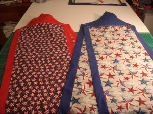 Red, white & blue tablerunners