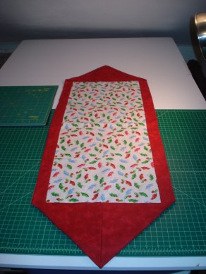 Stockings & Holly Tablerunner