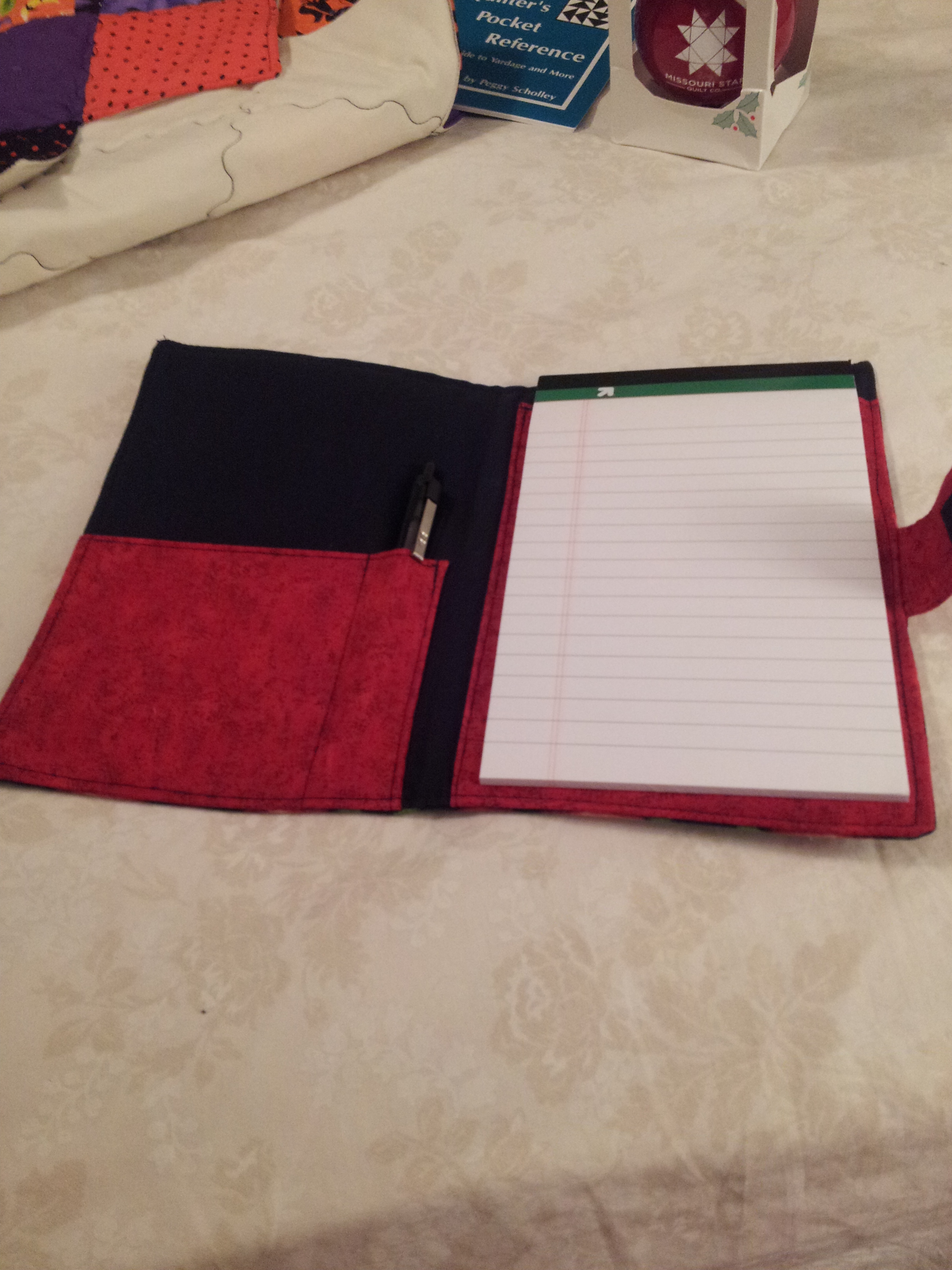 Notebook holder open (August)